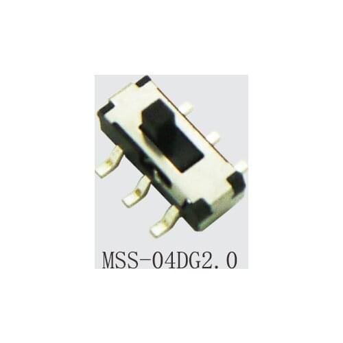 200PCS 6 Pin Mini Switch On-OFF 2Position Micro Slide Toggle Switch Handle H=2MM SMD MSS-04D