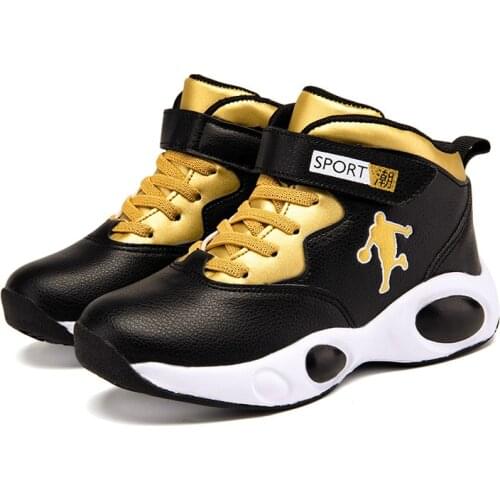 Boys Girls Kids Basketball Shoes High Top Basketball Training Boots Anti Slip Sport Shoes Children Trainers Kids Basket Sport