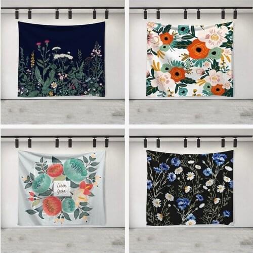 Wedding event background decoration hanging cloth Flower and bird art wall tapestry Home bedroom bedside decoration mural