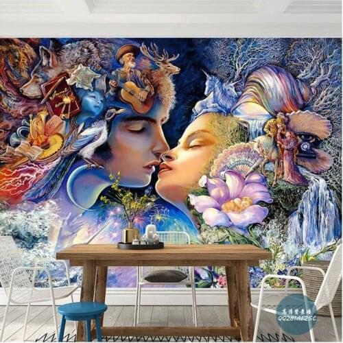 Custom photo wallpaper 3d wall murals wallpaper European mythology the bedroom wall of setting of coloured drawing or pattern