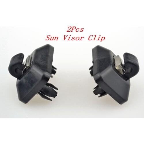 2Pcs Black Interior Sun Visor Clip Bracket Screws Holder Hook For Audi A1 A3 S3 A4 S4 A5 S5 Q3 Q5 TT 8E0857562A