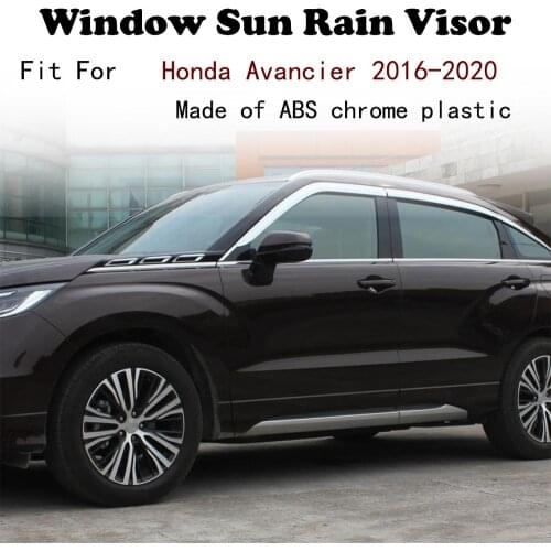 ABS Chrome plastic Window Visor Vent Shades Sun Rain Guard car accessories For Honda Avancier URV 2016-2020