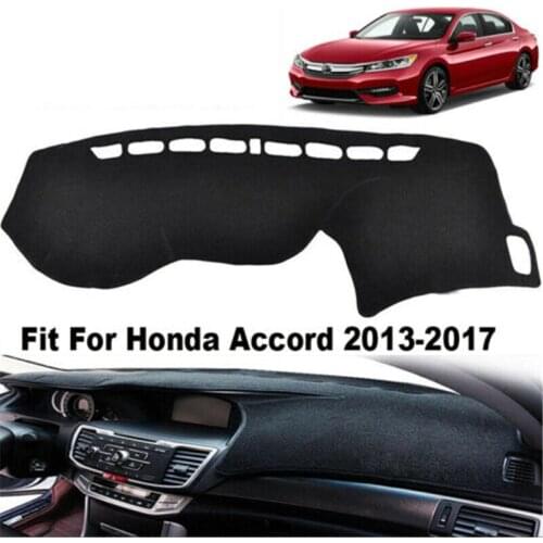 Car Dashboard Cover Pad For Honda Accord 2013-2017 Anti-Slip Dashboard Carpet Sunshade Dashmat Protective Cape Rug Accessories