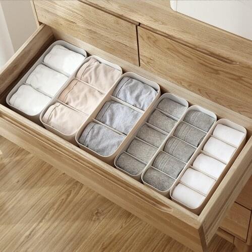 2 Types Bra Underwear Organizer Storage Box Non-woven Drawer Closet Organizers Storage Organizador Drawer Divider Boxes
