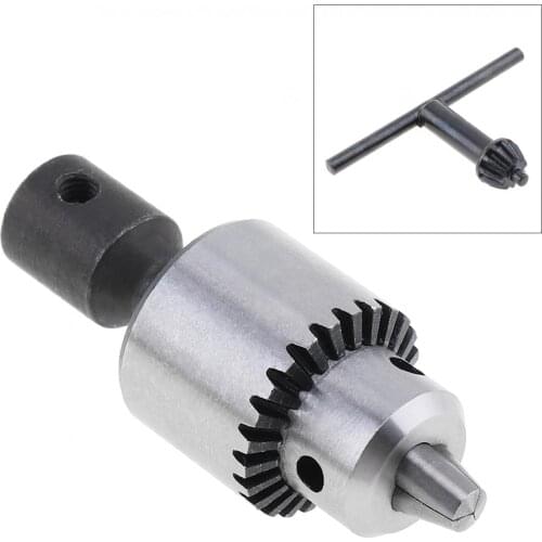 Drill Chuck 4pcs/set 0.3-4mm Drill Collet Chuck Stainless Steel with 5mm Connect Rod Key Wrench for Power Tools Accessories