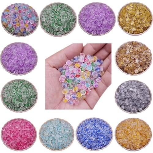 7mm Flat Round Alphabet Beads Acrylic Transparent colors Letter Beads for Jewelry Making DIY Accessories Wholesale