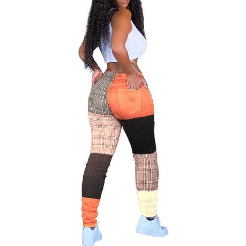 Pybcvrrd Women's Plaid Trousers