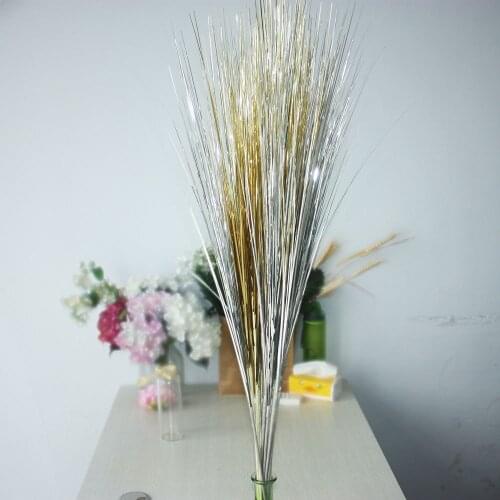 Christmas Decorations for Home Flowergold Powder Grass Wedding Artificial Flowers for New Year Valentine\s Day Gift
