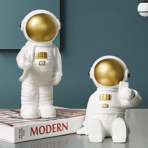 Modern fashion art character small ornaments Space theme desktop decoration