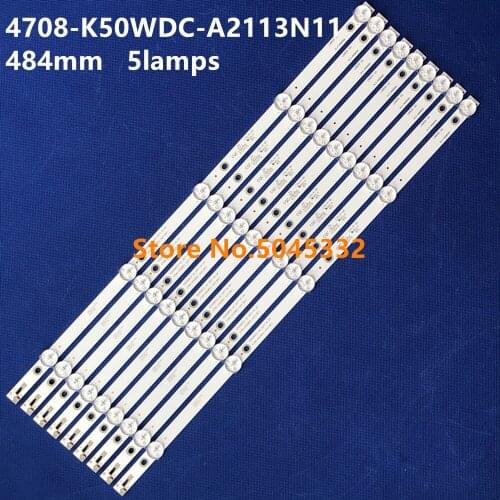 Led backlight For 5 leds for Ph ili ps 50"TV 50USK1810T2 k500wdc2 a2 4708-K50WDC-A2113N11 50PUT6023 50put6002