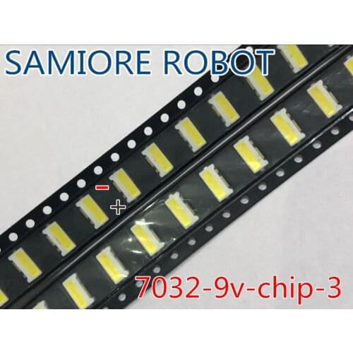 20piece FOR repair Samsung LCD TV LED backlight Article lamp SMD LEDs Side shine 9V 7032 Cold white light emitting diode lumens