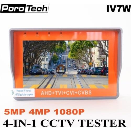 Wrist CCTV Tester IV7W IV5 IV7A AHD TVI CVI CVBS monitor 4.3/5 inch 5/8MP cctv camera Tester style Support UTP PTZ RS485