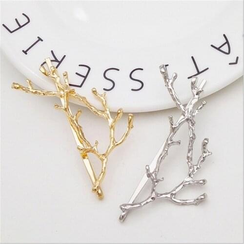 Vintage Women Tree Hair Clips Girls Alloy Branch Hairpins Fashion Hairgrips Lady Metal Hair Accessories