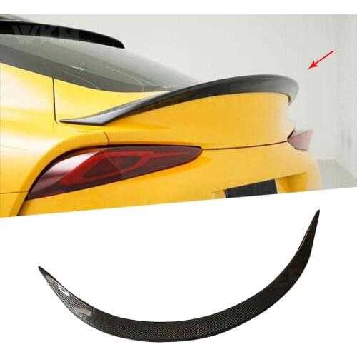 For Toyota Supra High Quality Carbon Fiber Rear Spoiler Wing Black Finish 2019 - 2020 FRP Car A Styling