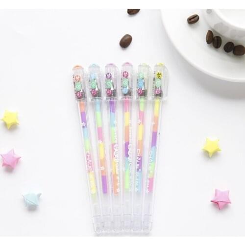 1pcs Neon Lamp Durable Ballpoint Pen Rotating Pocket Pen Portable BallPoint Pen Kawaii Oil Pen Exquisite Writing Tool