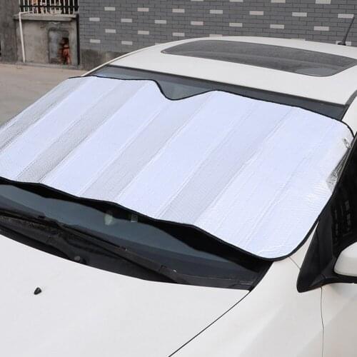 130*60cm Car Window Foils Windshield Sun Shade Car Sun Visor Cover Block Front Window Sunshade UV Protect Car Window Film