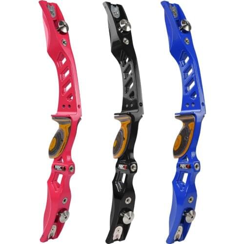 1X 21" Bow Riser ILF CNC Traditional Recurve Bows Left Hand Handle Archery Hunting Shooting 3 Colors ET3 Elong Free Shipping