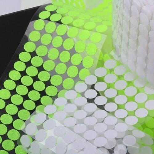 500 Sets/lot Dot 30mm Adhesive Fastener Tape Loop and Hook Strap Black White Arts Crafts DIY Apparel Sewing for Kids