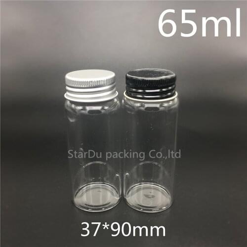 500pcs/lot 37*90mm 65ml screw neck glass bottle for vinegar or alcohol,carft/storage candy,liquid cosmetic bottles