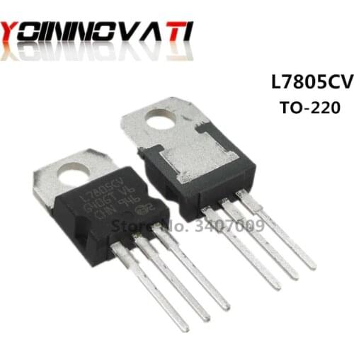 10PCS L7805CV 7805 TO-220 Three Terminal Regulator 5V 1.5A 100% New and Original