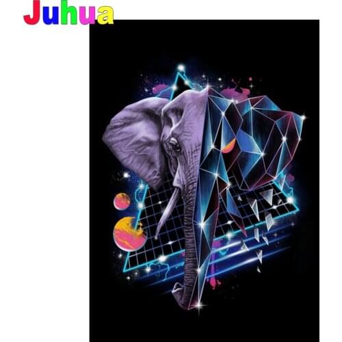 Elephant 5d Diy diamond painting full Round/Square drill abstract Geometric animal diamond embroidery diamond mosaic home decor