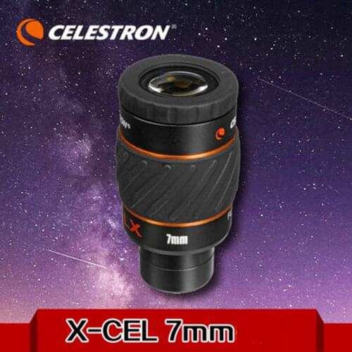 CELESTRON X-CEL LX 7mm Astronomical eyepiece 1.25-Inch 60 degrees, high-definition large field of view, rotating-up goggles