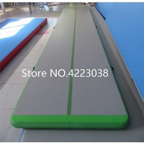 Free Shipping 5*1*0.2m Air Track Tumbling Mat, Inflatable Gymnastics Airtrack Floor Mat Electric Air Pump Home Exercise, Beach