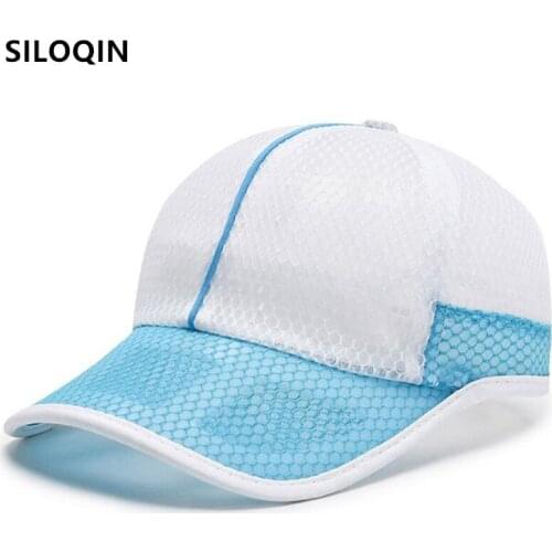 SILOQIN Snapback Cap New Summer Boys Girls Mesh Cap Childrens Breathable Baseball Cap Adjustable Size Primary School Sports Cap