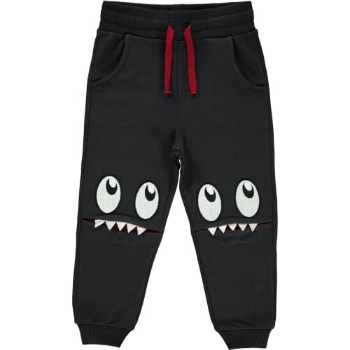 Childrens Pajamas Clothes Cartoon Basque Knitted Bottom Sweatpants 2 Rope Other Other Embroidered Sweatpants 2 5 Ages