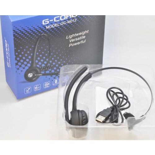 NEW G-Cord 4.1 Pro Trucker Bluetooth Headphones with Microphone Black CSR8615 Skype VoIP Truck driver call center IPX7