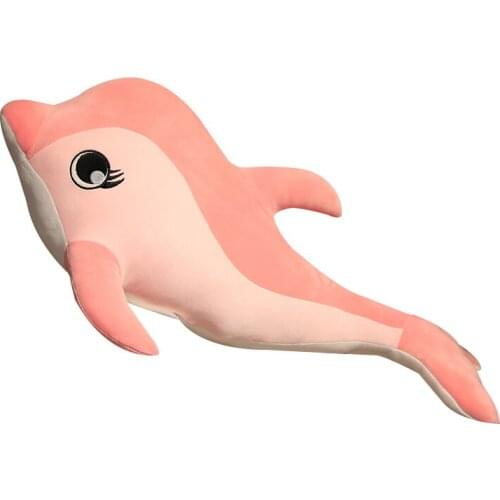 Hot New Large Plush Dolphin Toys Stuffed Sea Animal Cute Girls Dolls Soft Baby Sleeping Pillow Christmas Birthday Gift For kids