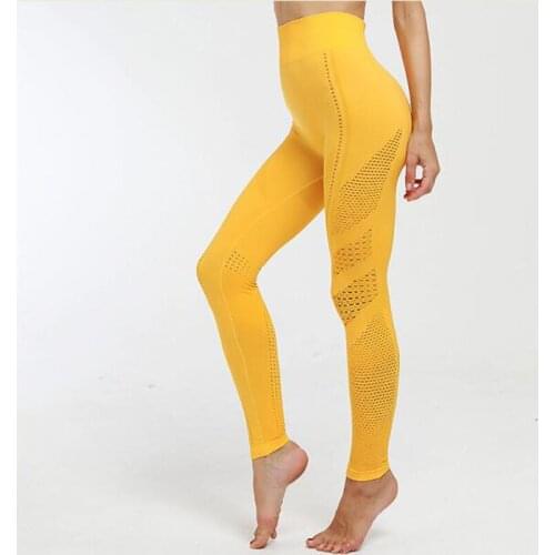 SALSPOR Black Mesh High Waist Women Leggings Seamless Super Elastic Fitness Push Up Legging Casual Leggins Solid Sports Pants