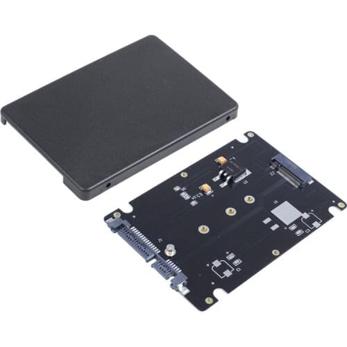 M.2 NGFF (SATA) SSD to 2.5 inch SATA Adapter Card 8mm Thickness Enclosure