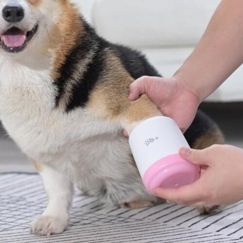 Medical-grade Silicone Useful Soft Silicone Pet Washing Cup Forked Brush Head Foot Washer Cup Effective for Pet Dog Paw Cleaner
