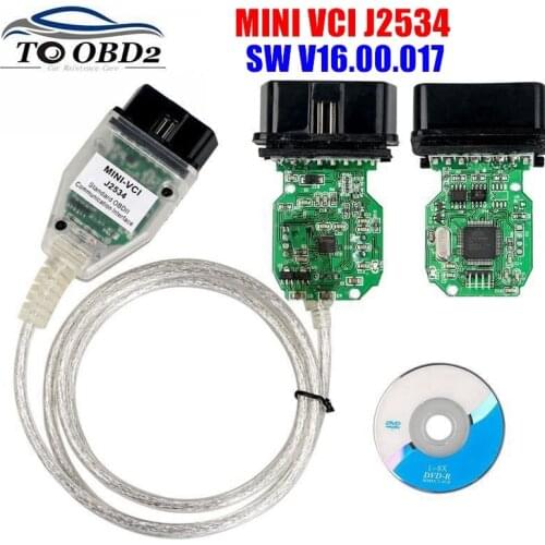 MINI VCI V15.00.028 Latest Version FTDI FT232RQ Chip High Performance OBD SAEJ2534 For Toyota/for Lexus MINI-VCI TIS Techstream