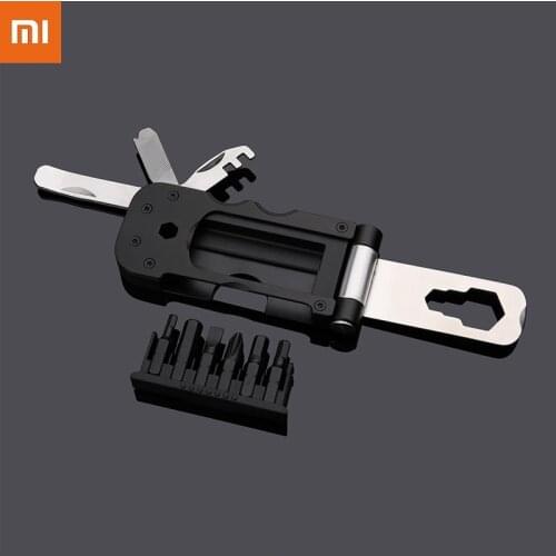Xiaomi NexTool Multi-functional Bicycle Tool Mini Pocket Bike Toolbox Outdoor Wrench Repair Tool Magnetic Sleeve Outdoor Tool