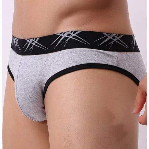 Hot Sale Men Briefs Underwear High quality Cotton Breathable Male Panties Cueca Tanga Sexy Low Waist Mens Underpants Slip Homme