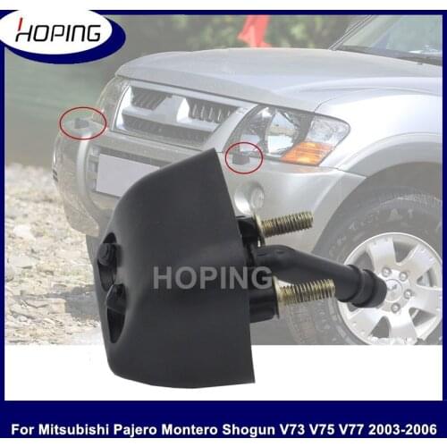 Hoping Left/Right Front Bumper Headlight Washer Nozzle Jet For For Mitsubishi Pajero spray nozzle for Montero V73 V77 V75