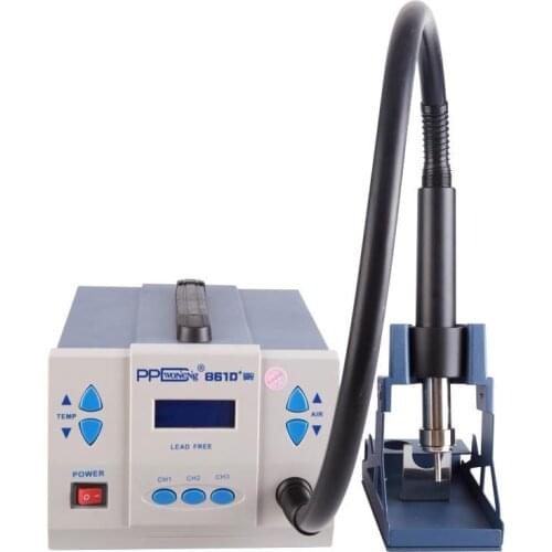 PPD 861D 1000W 220V/110V Intelligent LCD Touch Screen Heat Air SMD Rework Station Temperature Control