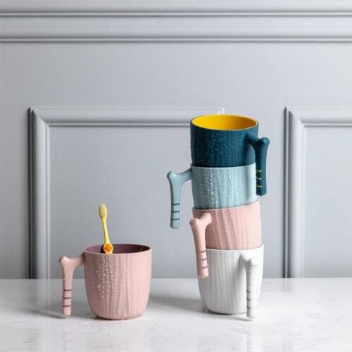 TPR Plastic Kids Cartoon Mouthwash Cup Creative Children Brushing Mugs Bathroom Toothbrush Rack