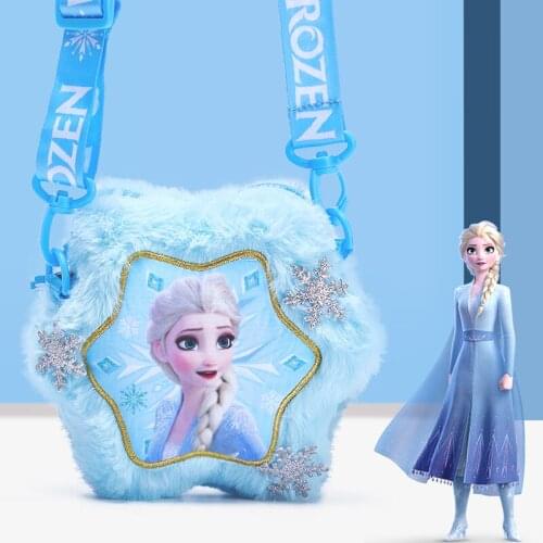 Disney Frozen Elsa Plush Backpack For Children Cartoon Pony Mini Backpack Kids Kindergarten Bag For Girls Christmas Gift