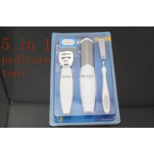 Five in one pedicure tool & Rasp Corn Cutter with Blade Foot Scruber Callus Maintains Smooth Feet Remover Callous Corn