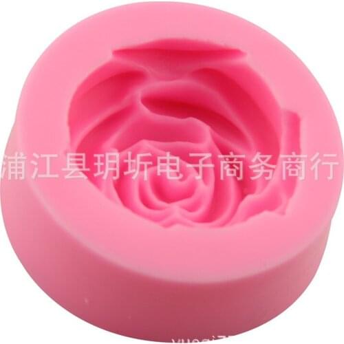 Rose silicone mold chocolate mousse mold gypsum soap mold