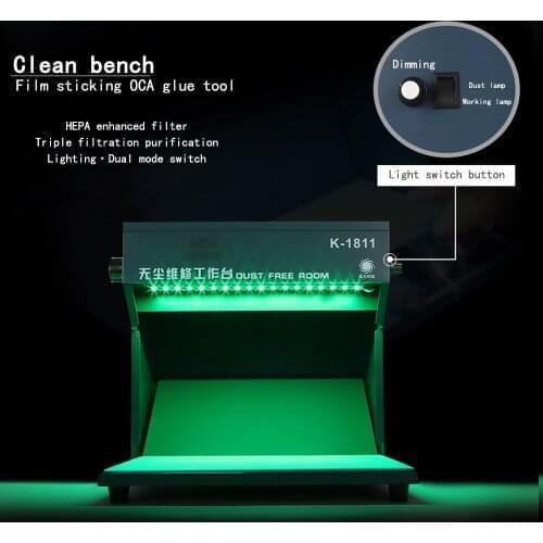 Dust-free Bench Phone Repair Filtration & Purification Operation Room Film OCA Fit & Separate Screen Change