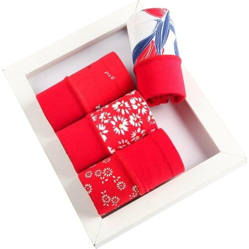 4pcs/lot Cotton Womens sexy Panties breathable Underwear Briefs Ceca Calcinhas Transparent Underpants women high waist