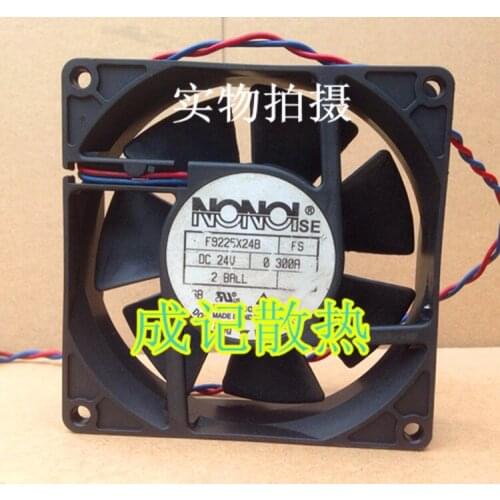 NONOISE F9225X24B2 FS DC 24V 0.300A 92x92x25mm Server Cooling Fan