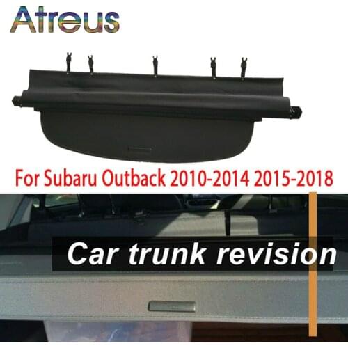 For Subaru Outback 2018 2017 2016 2015 2010-2014 Rear Trunk Cargo Cover Security Shield Screen shade High Qualit Car Accessories