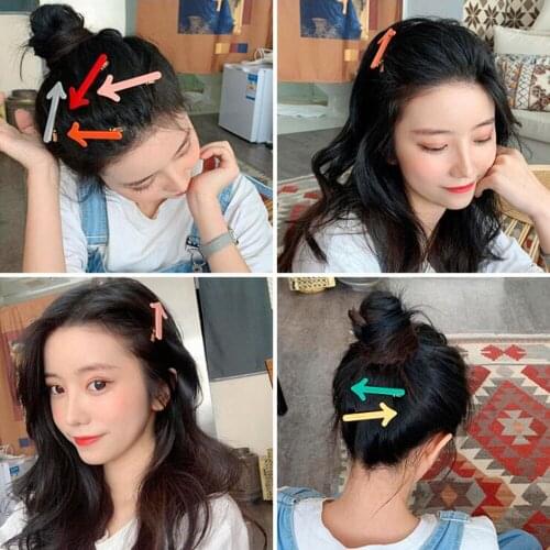 Women Hair Clamping Candy Color Hair Clip Seamless Plastic Duckbill Claw For Women Girls Simple Hairpins Hair Accessories