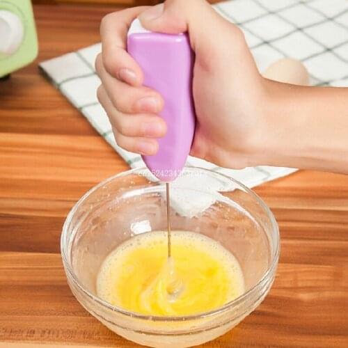 100 pcs Egg Beater Coffee Milk Electric Whisk Mixer Frother Kitchen Electric Mini Handle Mixer Kitchen Tools