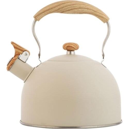 2.5L Stainless Steel Whistling Tea Kettle Water Pot Food Grade Teapot For Make Tea Boil Water Compatible Gas Stoves